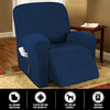 Stretch Recliner Chair Covers for Leather with Side Pocket - PrinceDeco