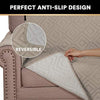 Quilted Loveseat Slipcover Sofa Covers for 2 Cushion Couch - PrinceDeco