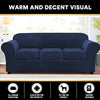 Real Velvet Plush 4 Pieces Sofa Covers for 3 Cushion Couch Covers for Living Room - PrinceDeco