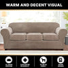 Real Velvet Plush 4 Pieces Sofa Covers for 3 Cushion Couch Covers for Living Room - PrinceDeco