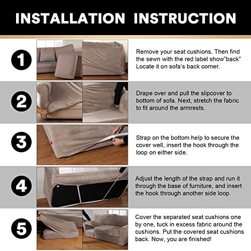 Secure Your Sofa Cushions With Double-sided Hook And Loop Straps