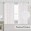 Light Reducing Natural Linen Curtains for Living Room - PrinceDeco