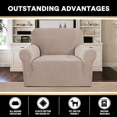 Stretch Armchair Cover Chair Slipcover for Living Room - PrinceDeco