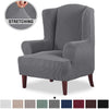 High Stretch Wingback Chair Slipcover for Living Room - PrinceDeco