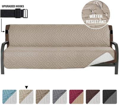 Armless Futon Cover Full Queen Size Sofa Slipcover - PrinceDeco