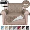 Reversible Quiled Sofa Slipcover Chair Cover Water Resistant - PrinceDeco